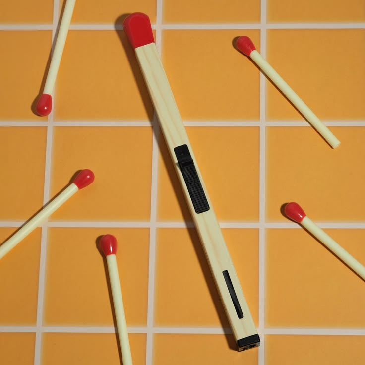 Matchstick-Shaped Refillable Butane Gas Lighter – Long Handle Kitchen, Candle & BBQ Igniter