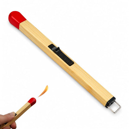Matchstick-Shaped Refillable Butane Gas Lighter – Long Handle Kitchen, Candle & BBQ Igniter
